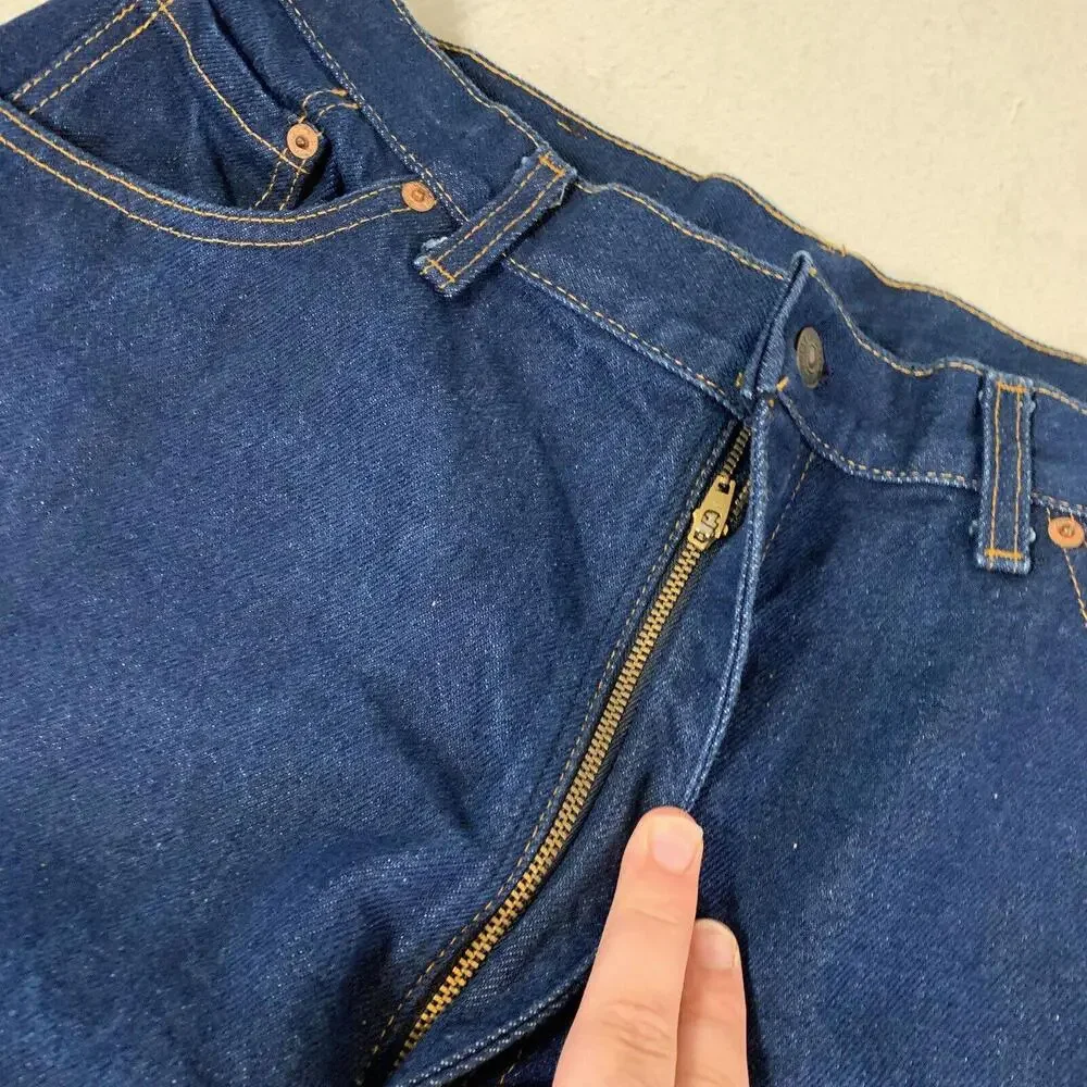 Levi’s 18505-0214 Jeans 30x36‎ Blue Vintage 80s High Rise Straight Leg Dark Wash
